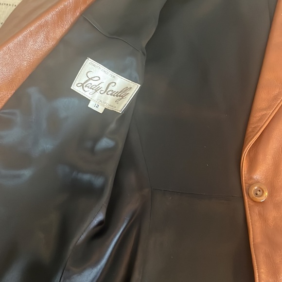 Vintage Leather Blazer - Picture 4 of 4